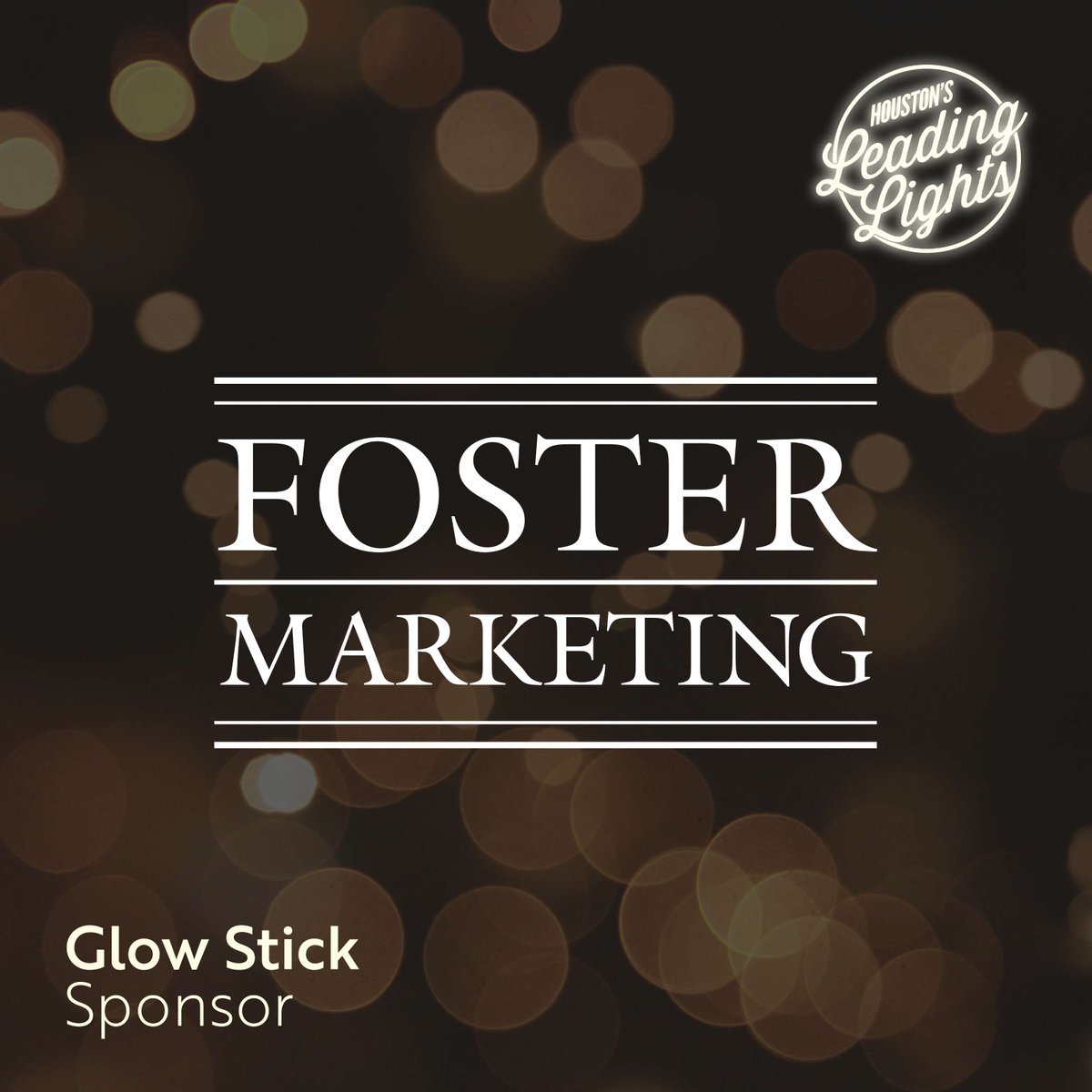 Thank you Foster Marketing for being our Glow Stick Sponsor at the 2024 Lantern Awards! We appreciate your support of HBMA and the Houston B2B marketing community!  

#lanternawardsoftexas #houstonleadinglights #b2bmarketing