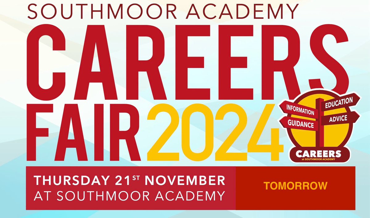 TOMORROW is our big #Careers Fair. We can’t wait to welcome 70+ organisations into school to engage with 1000+ students throughout the morning #ceiag