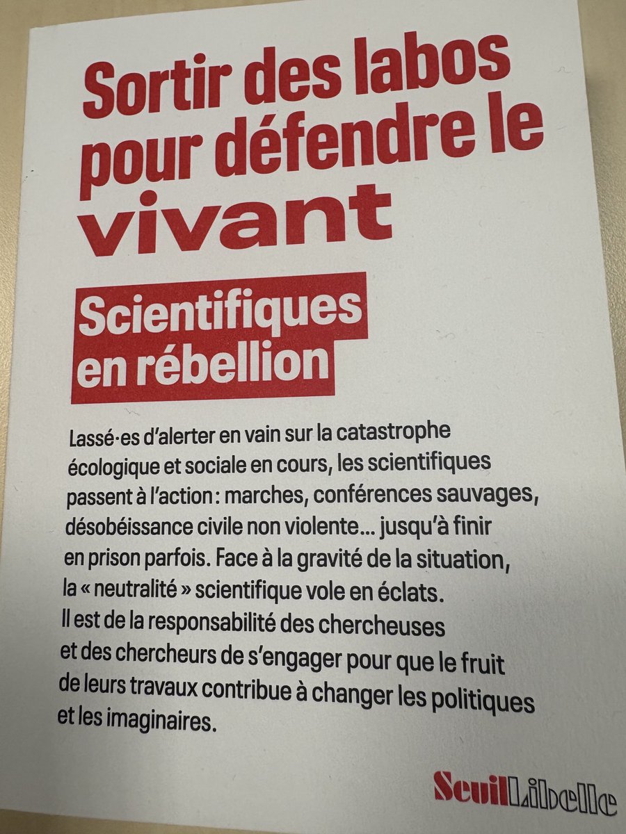 À lire scientifiques en rébellion
