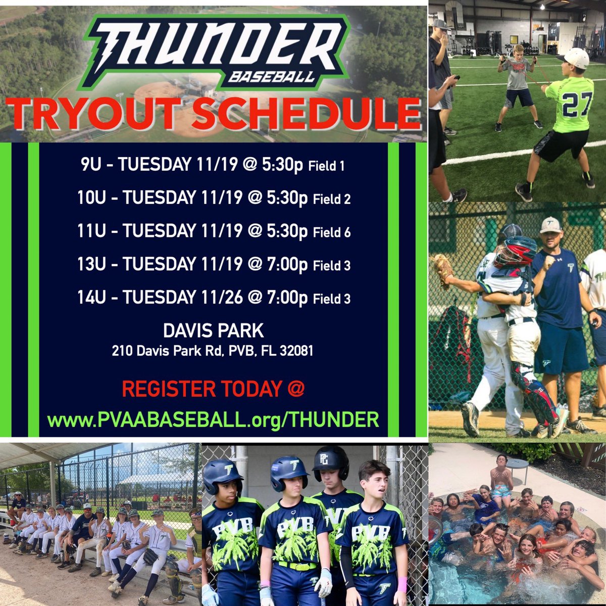 Running the Mighty 14u Thunder 

See ya Tuesday…High  Performers Only