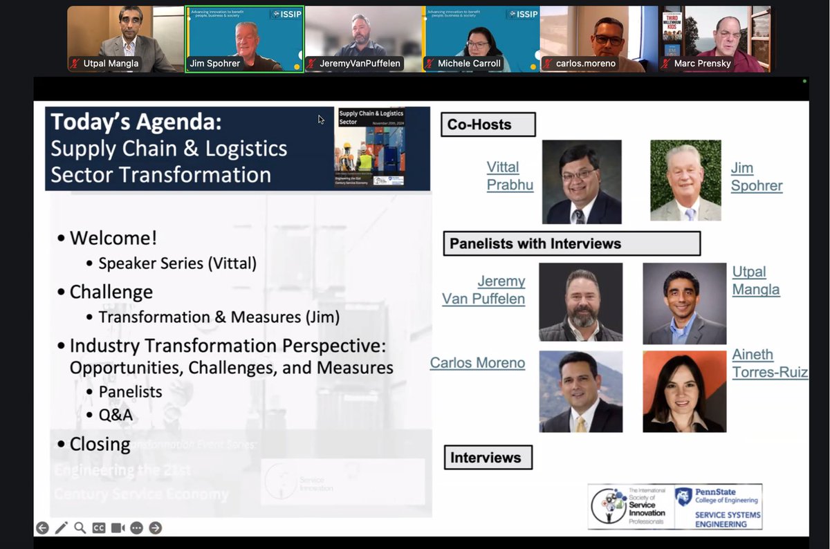 Excellent session focussing on leveraging Generative AI + Hybrid Cloud to drive growth and efficiency in supply chain / logistics business

Thanks to Penn State University College of Engineering and ISSIP for making it happen