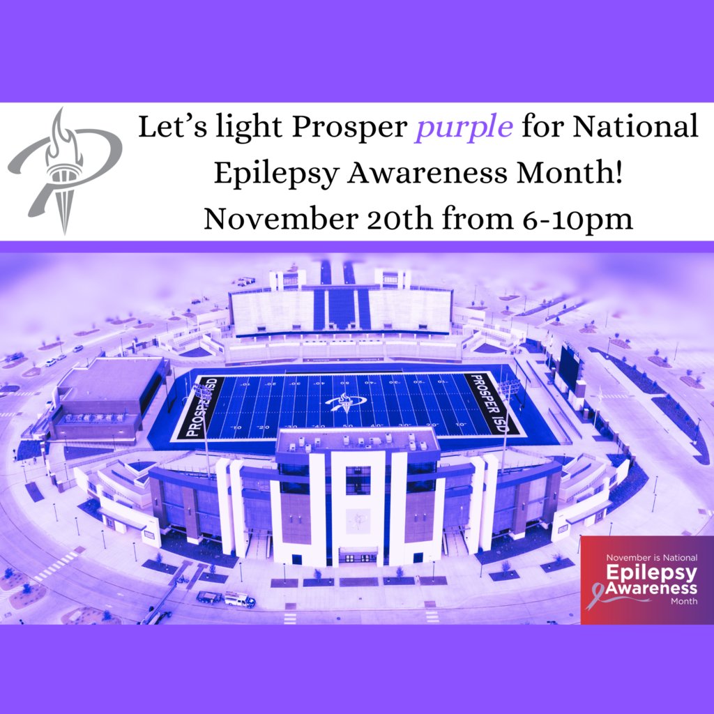 💜✨ November is Epilepsy Awareness Month! ✨💜 Tonight, we’ll light up the stadium in purple to show our support for everyone affected by epilepsy. 💪🌟 Let’s stand together and raise awareness! 

#prosperproud