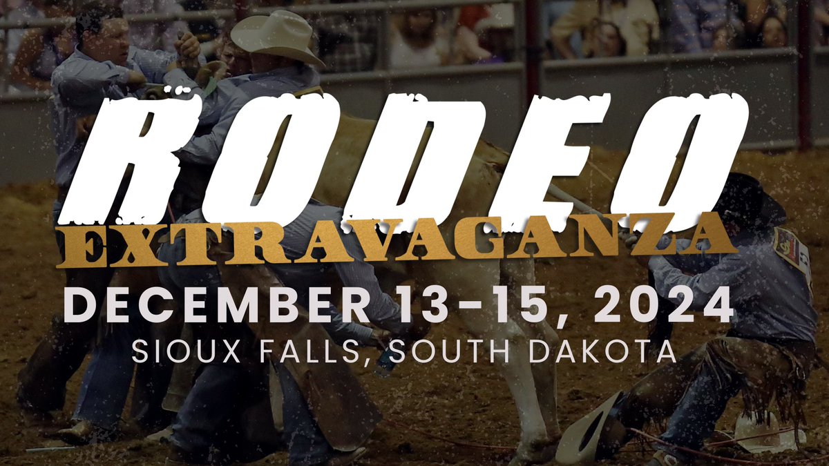 SiouxEmpireFair's tweet photo. Mark your calendars for the Rodeo Extravaganza December 13-15! Wild ranching events, shopping, and live music! The annual ranch rodeo is the most fun event of the year. There will be many vendors to do your last minute Christmas shopping!
More info >> https://t.co/fMldcBQLW4 https://t.co/lfiFmDZJuG