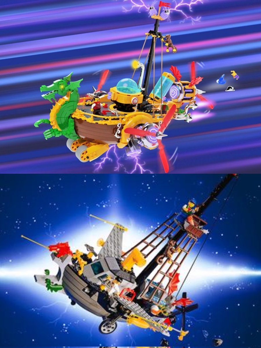 MysticBuilds44's tweet photo. Throwback to some of my Time Cruisers set revamps, and a comparison to their original set designs https://t.co/SDi9JUiU50