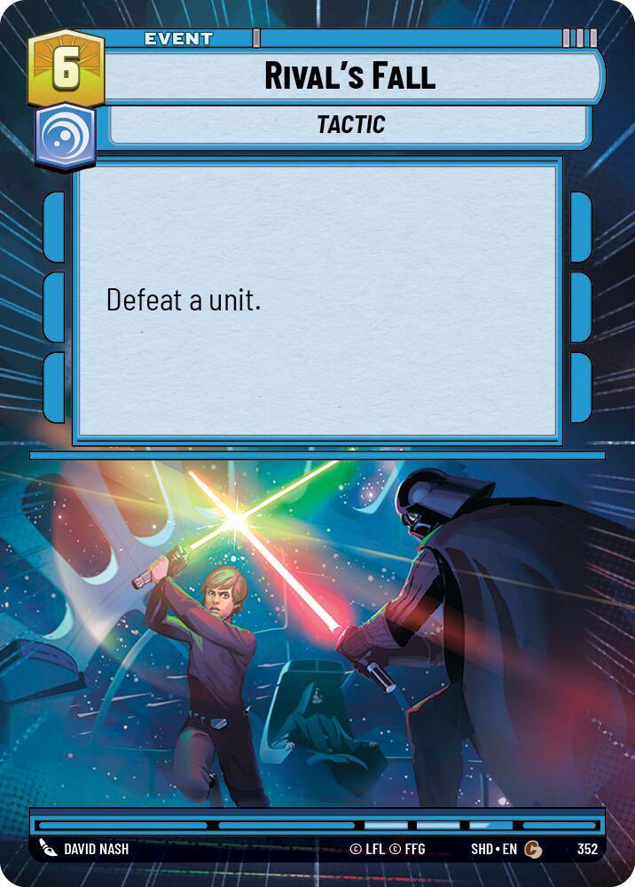 Let’s do it for SWU:

1) A card you love to play
2) A card you love to hate
3) A card people associate with you
4) A card art you love

#SWU #StarWarsUnlimited