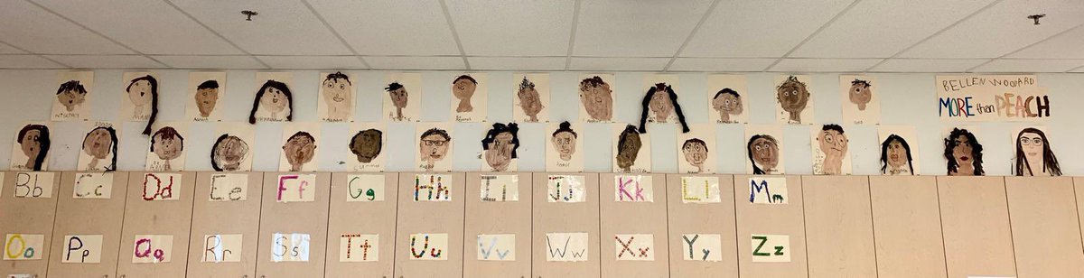 K4 created self-portraits celebrating our diverse classroom community. Inspired by More Than Peach by Bellen Woodard, we discussed how everyone is unique, from our physical features to personal expression, and used this to guide our artwork. <a href="/PNeerja/">Neerja</a> <a href="/RossDrive/">Ross Drive P.S.</a>