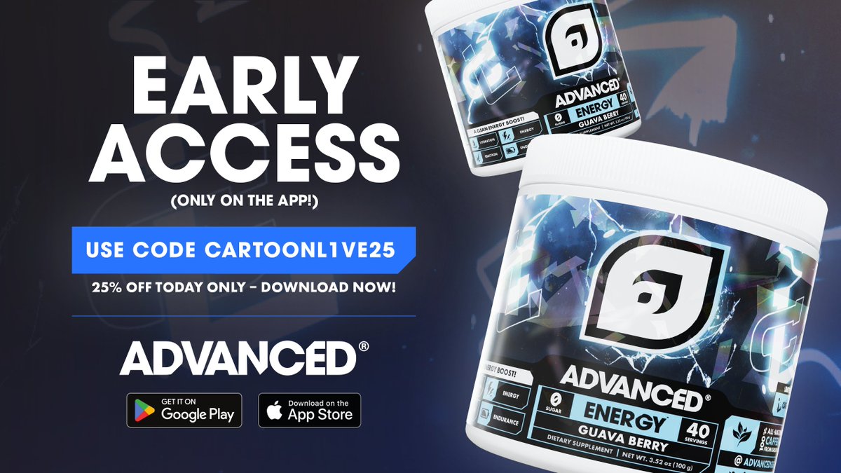 cartoonL1VE's tweet image. 🚨🚨🚨 B I G N E W S 🚨🚨🚨

@ADVANCEDgg
is launching a Guava Berry **FOIL WRAPPED LIMITED EDITION TUB** and shaker cup for me today!   

AND TODAY ONLY: Use code CartoonL1VE in the AdvancedGG app for 25% off!  

Only Available in Advancedgg APP!!! 

Links To The Apps (apple and…