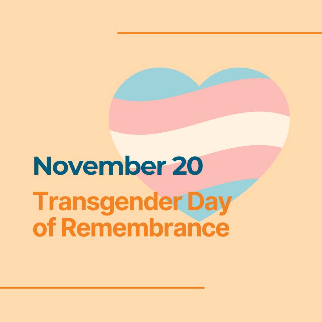 🏳️‍⚧️ Today, on the Transgender Day of Remembrance, we honour the lives of transgender and gender-diverse individuals lost to violence and reaffirm our commitment to creating a safer, more inclusive world.

#TDOR #TransgenderDayOfRemembrance #Allyship