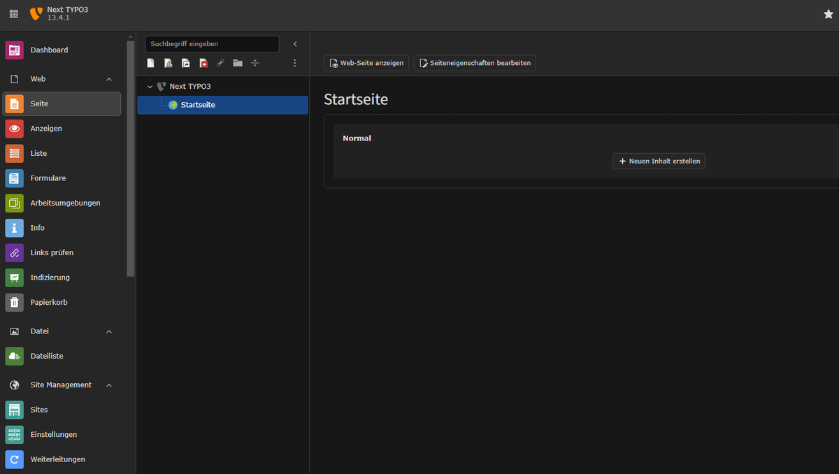 Ich hab gerade meine ersten Steps in TYPO3 13.4 LTS gemacht. Es ist alles so toll.🧡 DarkMode 🧡ckEditor 5 🧡Programmierbare Einstellung fürs System 🧡 #typo3