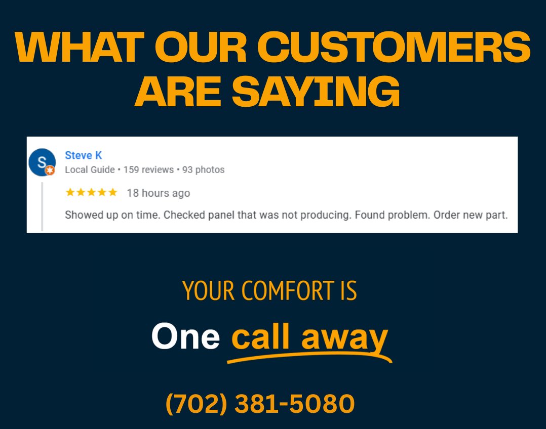 BobsRepair's tweet image. Fast fixes, no hassle! ⚡
We checked a solar panel for Steve, found the issue, and ordered the part to restore full energy production. 🌞

Need solar solutions? Call us! 📞 (702) 381-5080

#SolarService
#EnergySavings
#BobsRepair