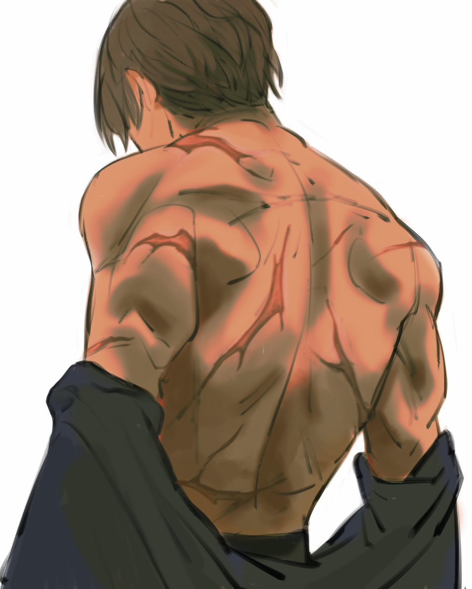 All body in scars