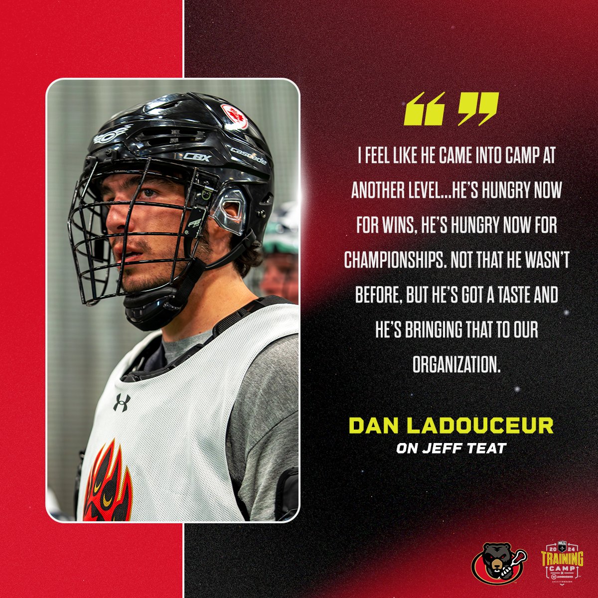 NLL's tweet photo. Ottawa has the honor of opening the NLL season when they host the Toronto Rock in the first Battle of Ontario 🥍
Read more from their inaugural training camp ⬇️
https://t.co/8pzDVUg49g
#TrainingCampTakeover https://t.co/2W3i8dkZsV