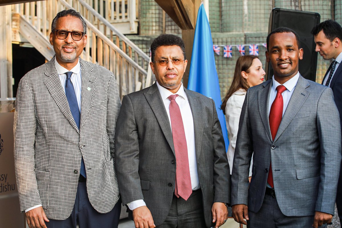 MOFASomalia's tweet photo. DM Hon. @isackfanax , Deputy Minister of Foreign Affairs, attended celebrations for HM King Charles III’s birthday, where H.E. President @HassanSMohamud was the chief guest. Directors @yyhashi &amp; @mohamedmahmud were also present @UKinSomalia @TheVillaSomalia

#Somalia #UK https://t.co/EiZgEXhYBC