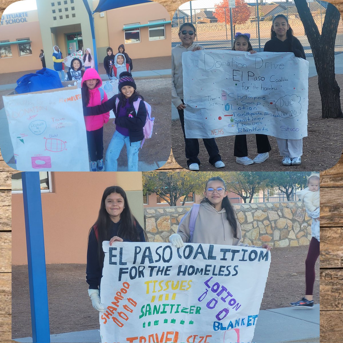 Our NEHS and StuCo students outside braving the cold this morning with a smile on their faces, gathering donations for our Donation Drive for the Coalition for the Homeless. So proud of our Knights! Friday's the last chance to stop by and donate! We'll be waiting 😁 #YouMeRIE