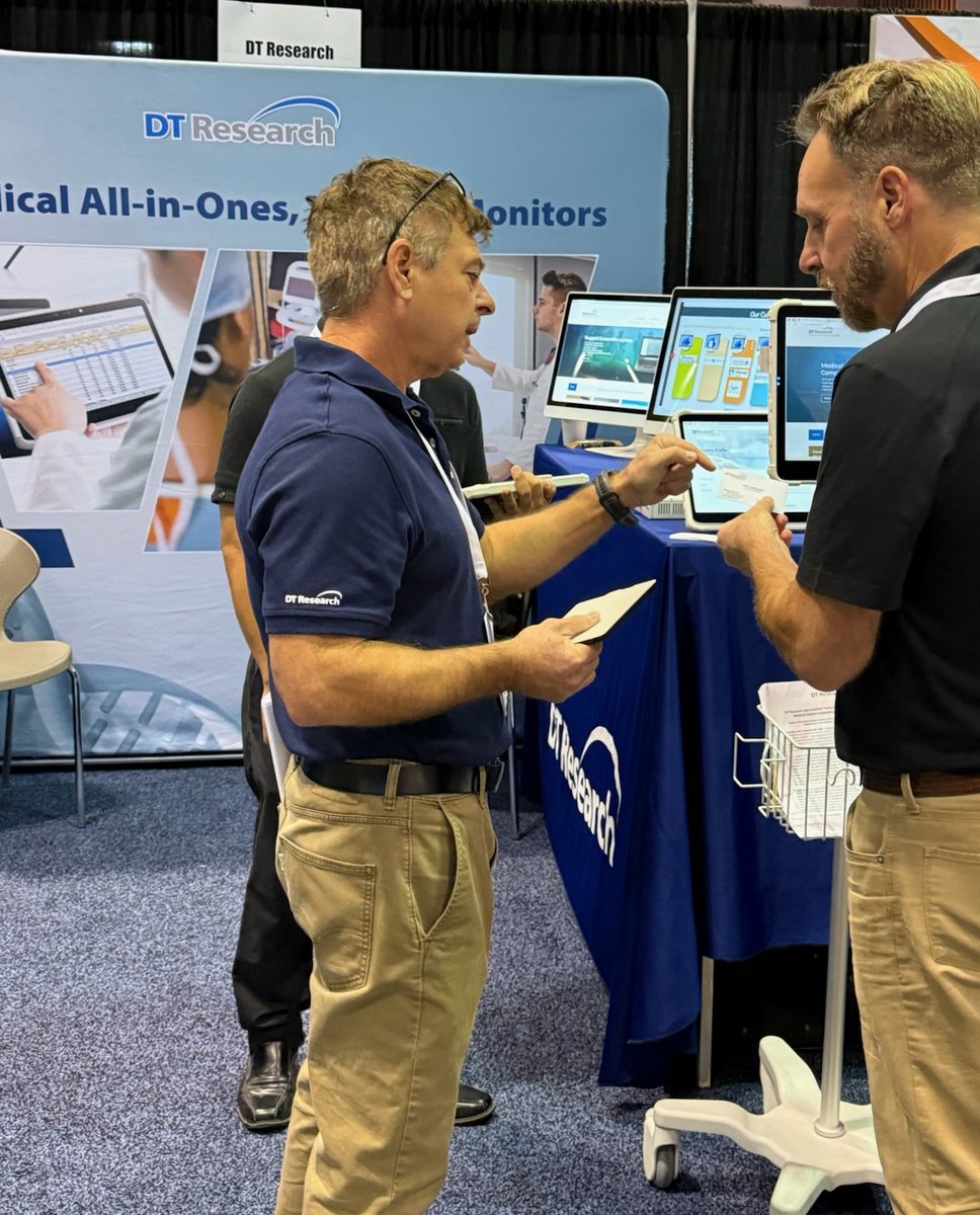 DTResearch's tweet image. Day 1 is off to a great start @MEDevice #SiliconValley !
 Head to booth 824 to see our newly announced #14thGen #Medical Computers and #MedicalTablets
 #HealthcareTech #MedicalDevices - say hi to Jeff &amp;amp; Cole