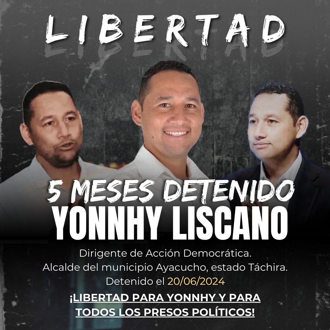 Libertad para Yonnhy, y para todos los presos políticos.