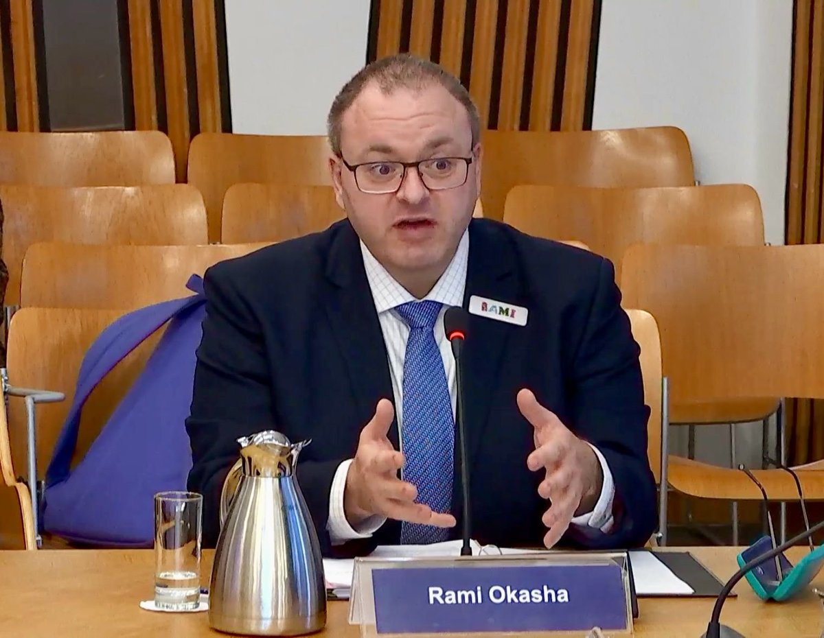 Rami Okasha (@ramiokasha) on Twitter photo Yesterday I gave evidence to <a href="/ScotParl/">Scottish Parliament</a> on assisted dying, a complex & sensitive area, particularly for young people. CHAS has not taken a moral position for or against the principle, but has expressed significant concerns with the detail of the proposals in the Bill. Yesterday I gave evidence to <a href="/ScotParl/">Scottish Parliament</a> on assisted dying, a complex & sensitive area, particularly for young people. CHAS has not taken a moral position for or against the principle, but has expressed significant concerns with the detail of the proposals in the Bill.