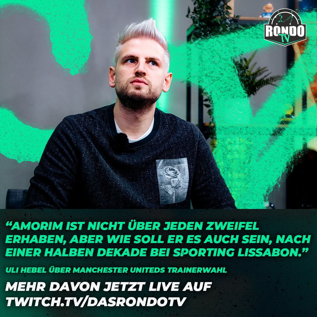 <a href="/ulihebel/">Uli Hebel</a> ist noch nicht ganz überzeugt vom neuen Man-United-Trainer. 🇵🇹

Trotzdem findet er, dass man ihn erstmal arbeiten lassen und nicht allzu voreingenommen auf die Verpflichtung blicken sollte. ☝️

Glaubt Ihr, Amorim ist der richtige für die Red Devils? 🤔