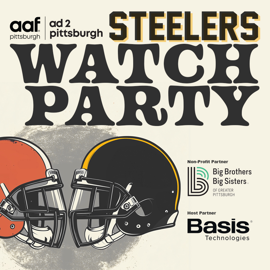 Food. Drinks. Swag. Raffle Items. We'll have it all!

Cheer on the Black &amp; Gold with AAF Pgh at our Steelers Watch Party at Redbeard’s on Sixth on Nov 21 @ 6:30pm.

Registration is required,  ow.ly/lci450U74Pq  

This party is sponsored by our friends at <a href="/basisglobaltech/">Basis</a>