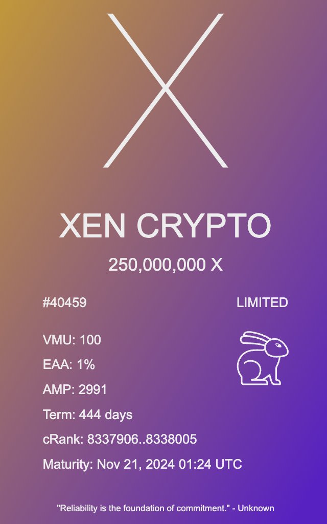 simplewaters's tweet image. (Elmer FUD voice) 
It&apos;s wabbit season... $XEN #XENFT