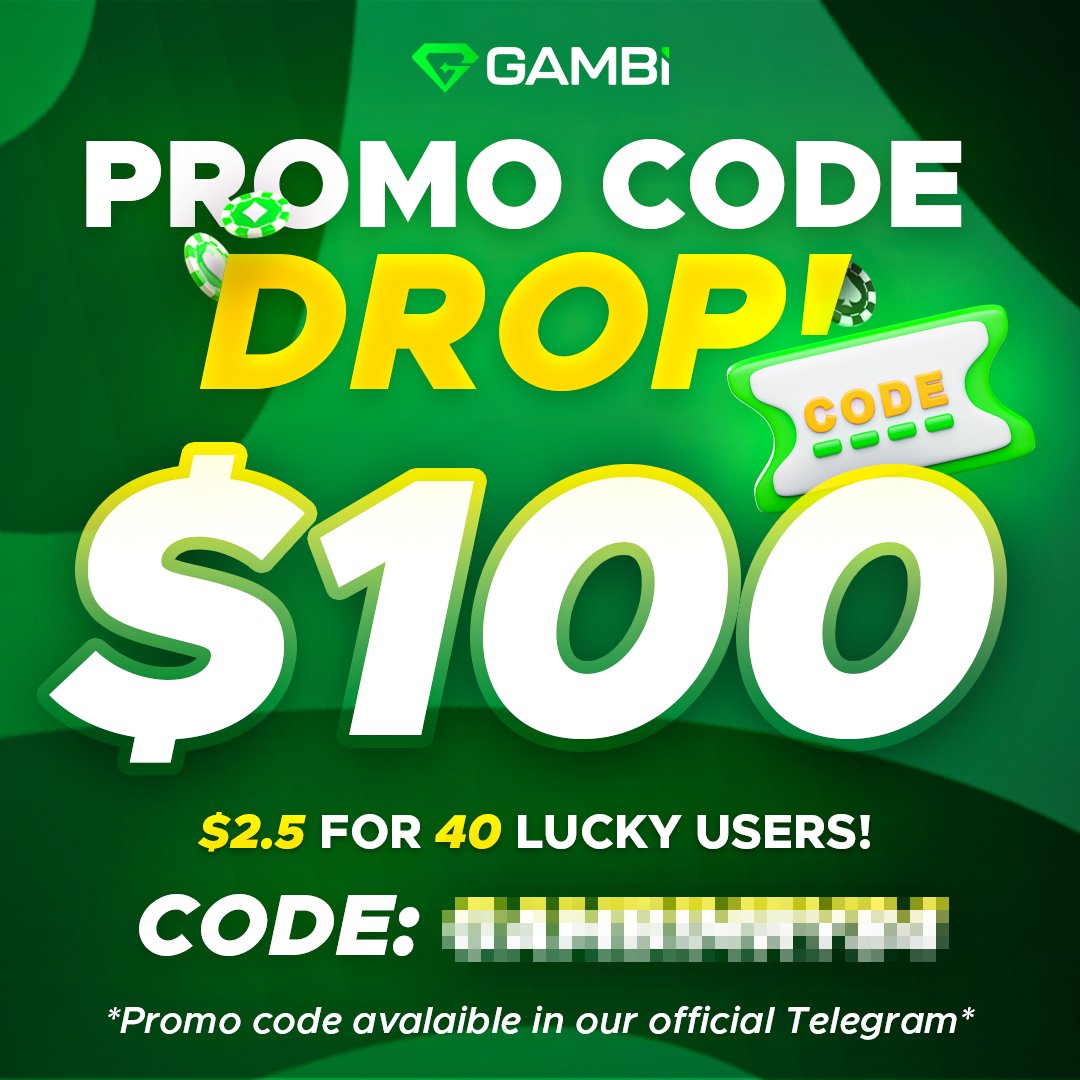 gambidotcom's tweet photo. 💸 Promo Code Drop! 💸

We’re dropping $100 worth of promo codes in our Telegram! 🎉

🔹 Like this tweet
🔹 Retweet this post
When we hit 100 retweets, the code drops in Telegram! 🤑💰
Join our Telegram now 👉https://t.co/bUmj0gIWcW https://t.co/Aw8CAieKNl