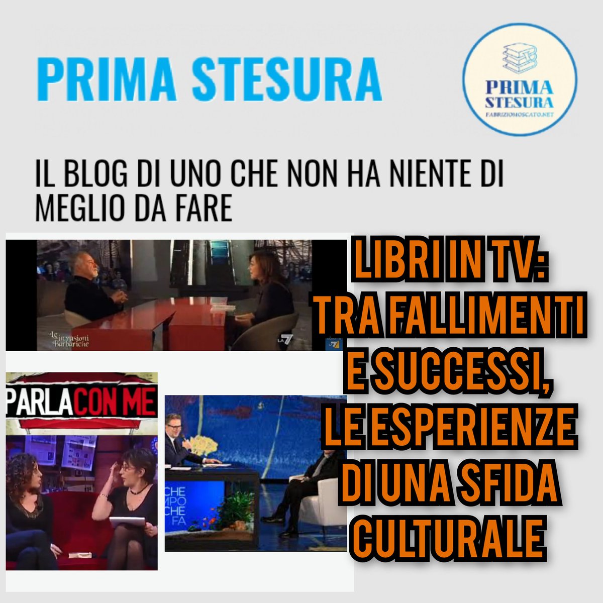 FabrizioMoscato's tweet photo. Amate i #libri in Tv? Quali programmi dedicati ai libri avete preferito?
11 anni fa la Rai lanciava #Masterpiece, ma a raccontare i libri in TV ci hanno provato in tanti. 
E qualcuno lo ha anche fatto bene.
https://t.co/Asz2BLNAy8 https://t.co/PUXtxqbUdz