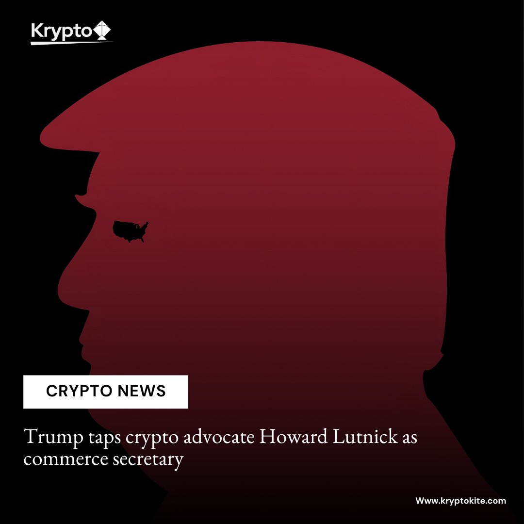 krypto_kite's tweet image. 🚨 Breaking News: President-elect Trump nominates Howard Lutnick as Secretary of Commerce! Lutnick, a strong advocate for tariffs and crypto, is set to lead sweeping trade reforms and shape U.S. economic policy. 💼 #CommerceSecretary #TradePolicy