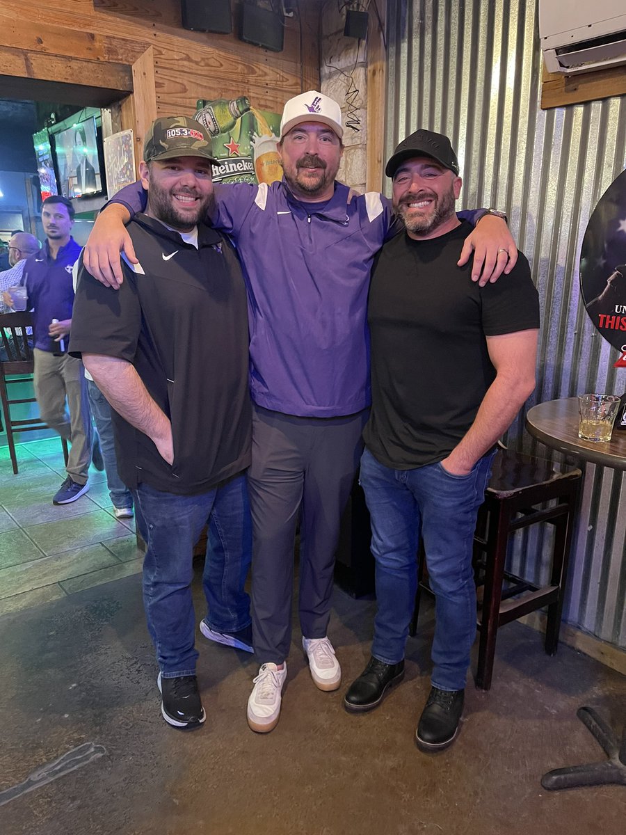 It was great seeing <a href="/BobbyBeltTX/">Bobby Belt</a> and <a href="/rjchoppy/">RJ Choppy</a> of <a href="/1053thefan/">105.3 The FAN</a> in Stephenville for the <a href="/TarletonFB/">Tarleton State Football</a> game on Saturday. Of course you have to hit up the best sports bar in town, <a href="/BullNettleBar/">Bull Nettle Sports Bar</a> when you’re here.