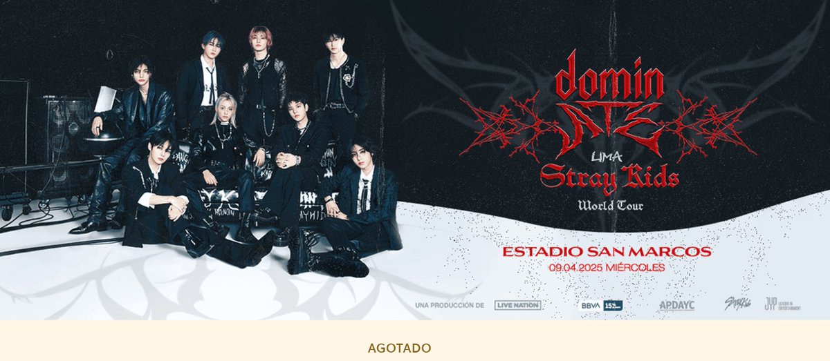 StrayKidsPeru_'s tweet photo. Stay se ha logrado el sold out en la pre-venta para Stray Kids en Lima Perú 🥳🇵🇪
https://t.co/UFS8t987Xn
#StrayKids_dominATE #dominATE #dominATE_PERU 
#StrayKidsEnPeru #StrayKidsinPeru https://t.co/Ph2uIFb4rn