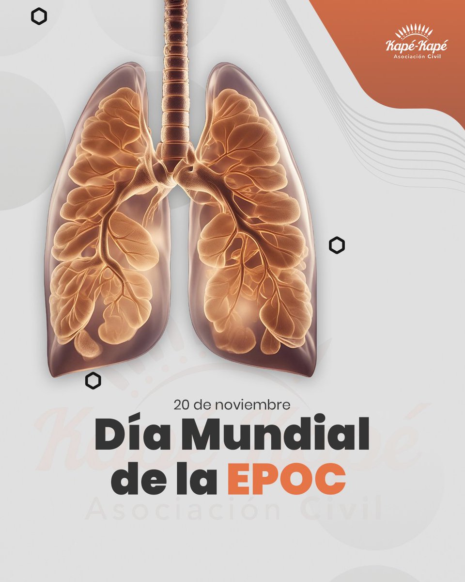 #20deNov: Día Mundial de la EPOC. La EPOC afecta a millones, limitando la respiración. Causada por el tabaquismo y la contaminación, la detección temprana es crucial. No ignores síntomas como tos persistente o dificultad para respirar. Una vida saludable y libre de humo es clave.