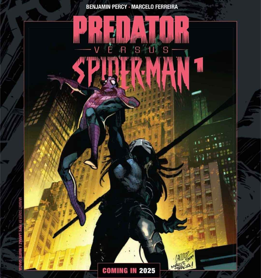 pop_holmes's tweet photo. YOO!
A look at Predator vs Spiderman comic book. Coming 2025!
My boy Predator gonna skin Spidey alive Im sorry
#predator #alienvspredator #predatorvsspiderman #alien #comicbooks #marvel https://t.co/f1ZtmdIJr4