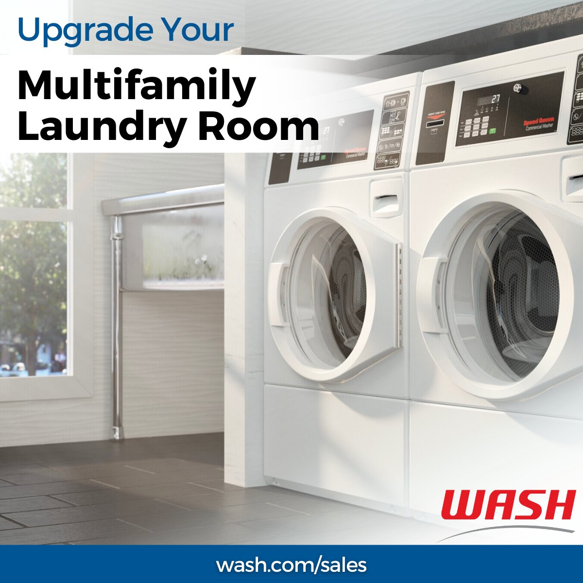 Ready to #upgrade your #multifamily #LaundryRoom? At WASH, we offer top brands like:

<a href="/SpeedQueenHome/">Speed Queen Home</a>, <a href="/TheMaytagMan/">The Maytag Man</a> &amp; Whirlpool—built for durability &amp; designed to meet your residents’ #laundry needs for years to come. Get a quote today: wash.com/sales/ #washer #dryer