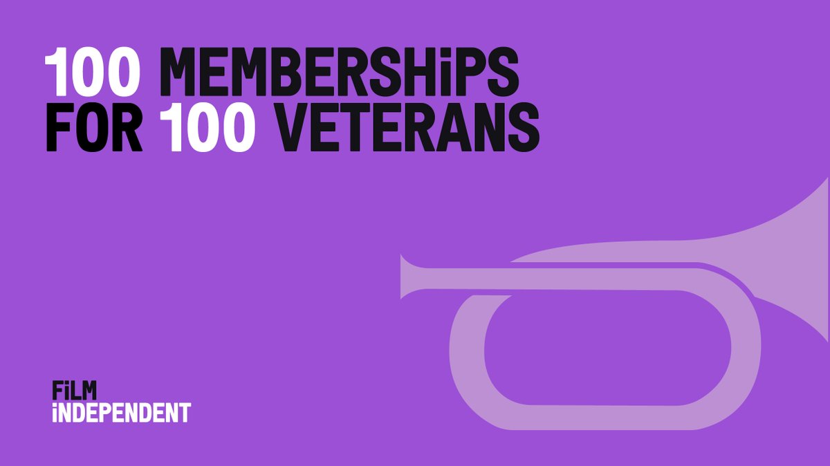 filmindependent's tweet image. Limited spots left! We are celebrating the importance of #Veterans as storytellers by inviting 100 U.S. Military Veteran (working or aspiring) filmmakers or actors in the entertainment industry to receive a Film Independent Membership, for a contribution of just $1.00! 🎬🇺🇸 U.S.…