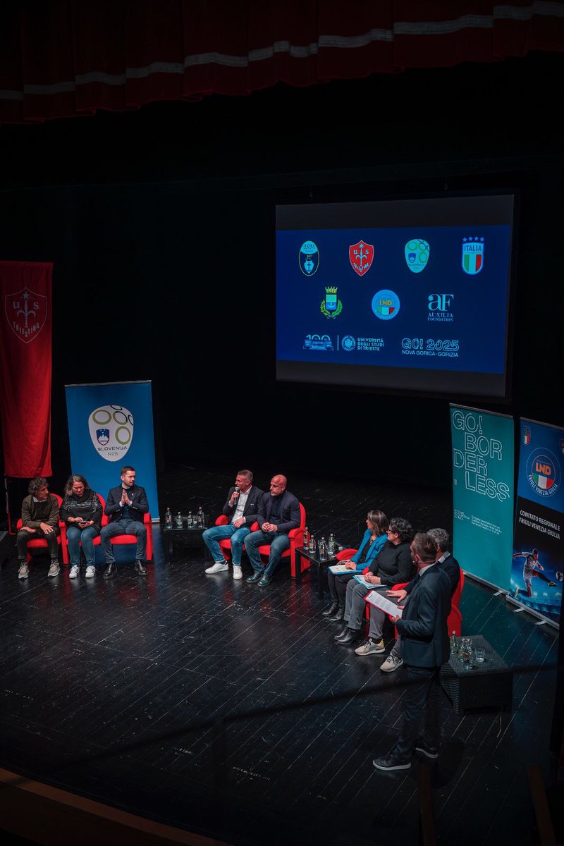 An absolute pleasure to be guest at an event hosted by <a href="/triestina1918/">US Triestina Calcio 1918</a> alongside Mr Soncin (Head Coach of Italian WA).
<a href="/nzs_si/">NZS | FA Slovenia</a> <a href="/FIGC/">FIGC</a> 
#ilcalciosenzafrontiere
#womensfootball
#goborderless2025
#footballwithoutborders
⚽️🇸🇮🇮🇹🤝
