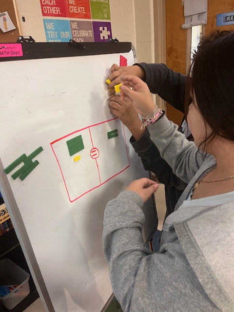 MrsCookMSMath's tweet image. Algebra tiles are a great way for students to have a concrete experience with an abstract concept. Magnetic algebra tiles are fantastic if you can find some. You could always laminate colored paper and glue the magnet on the back too. #iteachmath