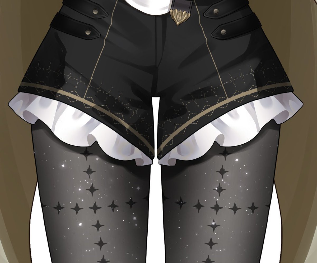 Ah… sparkly ✨

#HappyThighDay 
 #いいふとももの日
#vtuber