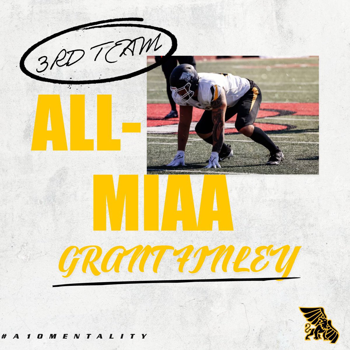 MWSU_Football's tweet photo. Congratulations to our four 2024 All-MIAA Third Team members!

🦅🦁
@GrantFinley8, DL
@brandon33j, DL
@GaskinKienen, LB
@SprengerSpencer, Punter https://t.co/jQl73s1L7C