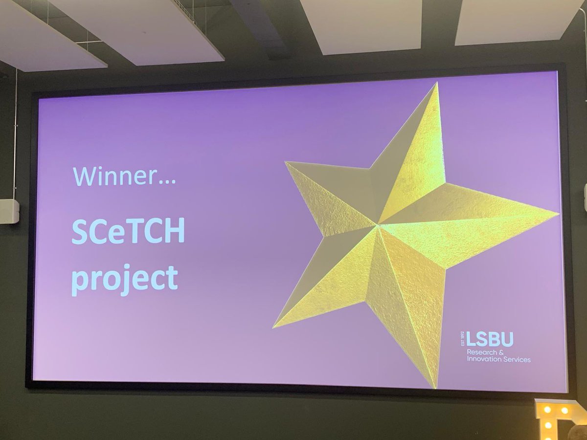 NTV_LSBU's tweet image. Wow our group cleaned up on the awards this year at #lsburesearch . ECR of the year @cat_kimber , project of the year @projectscetch &amp;amp; researcher of the year nomination  @LynneDawkins. So proud 😊 can’t forget @elenivangeli for the support and photography skills 🍾🥇