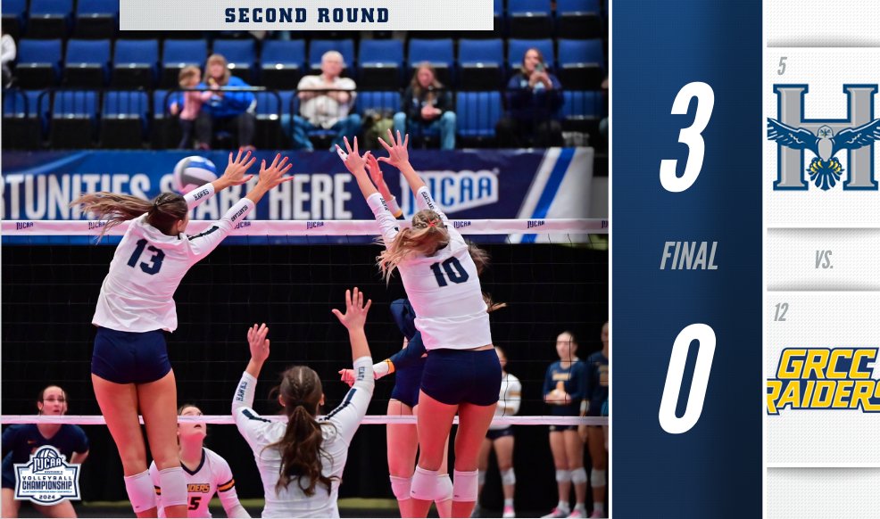 🦅 Heartland flying high!

The Hawks advance to the Quarterfinals of the #NJCAAVB DII Championship!

njcaa.org/championships/…
