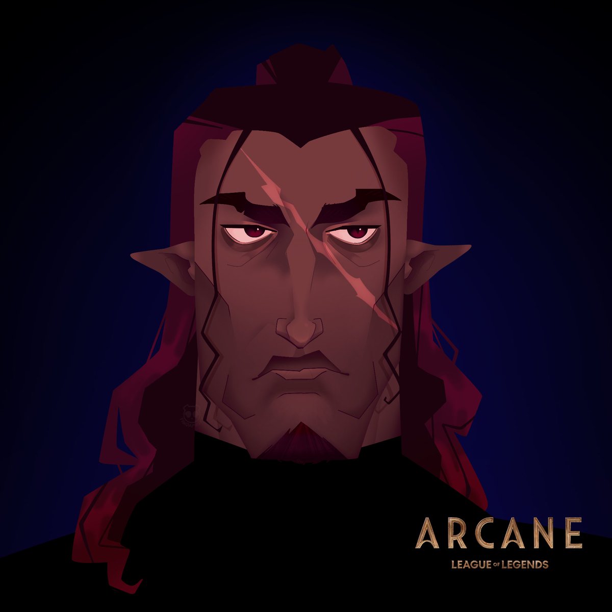 Pandamasky's tweet image. [Oc] tried mimicking Arcane’s style using my boy Ibrahim
I don’t think it worked but it was still a fun experience :]