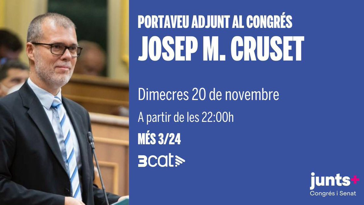 JuntsxCAT_Reus's tweet photo. En uns minuts en @jmcruset a les vostres pantalles: https://t.co/CQYQUpLRLE