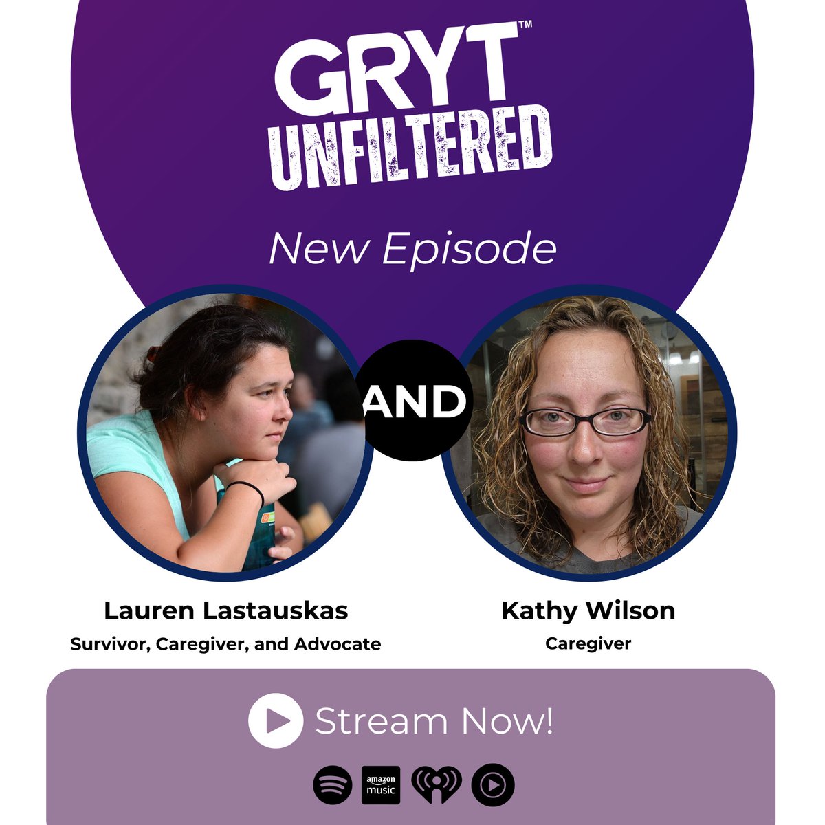 Stream our latest Gryt Unfiltered episode with Kathy Wilson and Lauren Lastauskas as they talk about Kathy's experience being a caregiver for two of her children with Type 1 Diabetes.

Listen on Amazon Music, iHeart, Spotify, and YouTube Music! #podcast