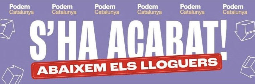 Aquest dissabte sortim als carrers a defensar el dret a un habitatge digne.

És el moment de posar fre a una crisi d’habitatge que ens costa la salut.

És el moment de parar-li els peus als especuladors.

📆 Dissabte 23
⏱️ 16h
📍 C/Joaquim costa 68, BCN

#23N