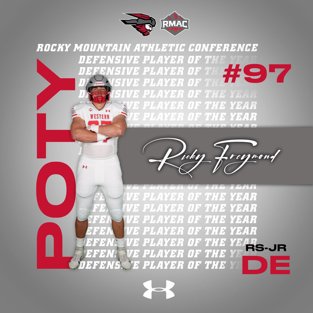 Ricky Freymond earns RMAC Defensive Player of the Year! #MountUp