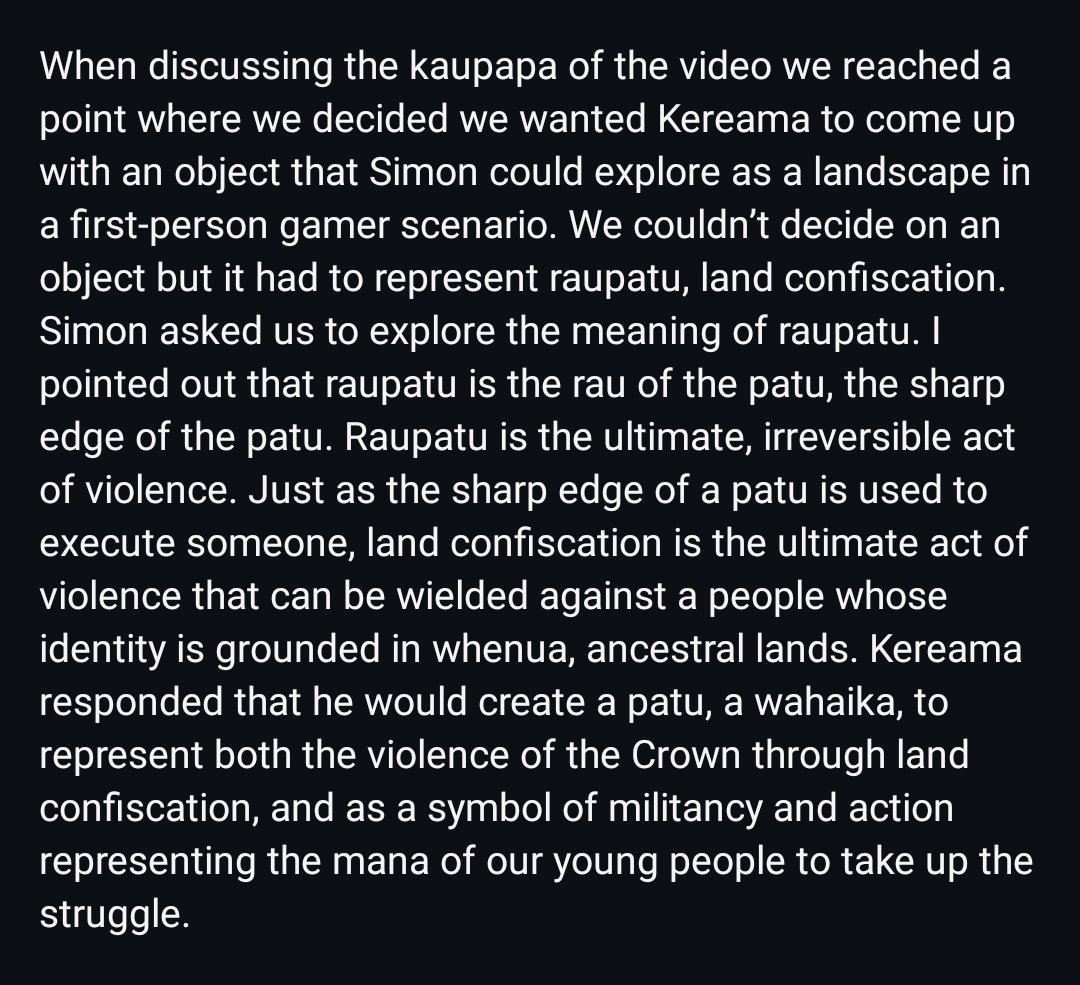 Mokotron gave me these deep insights to each song when we started the video project, first slide is the one for 'Ko Wai Koe?' Felt like each video should have started with a Star Wars text scroll cause there was so much meaning in there. Final vid here youtu.be/ccys_rPum9k?si…