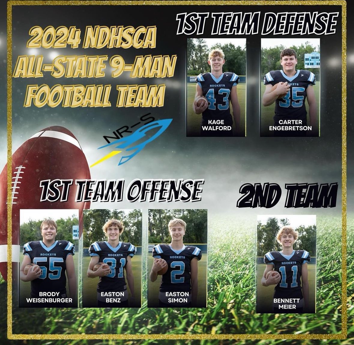 Thankful to be selected as a 1st team All State QB!