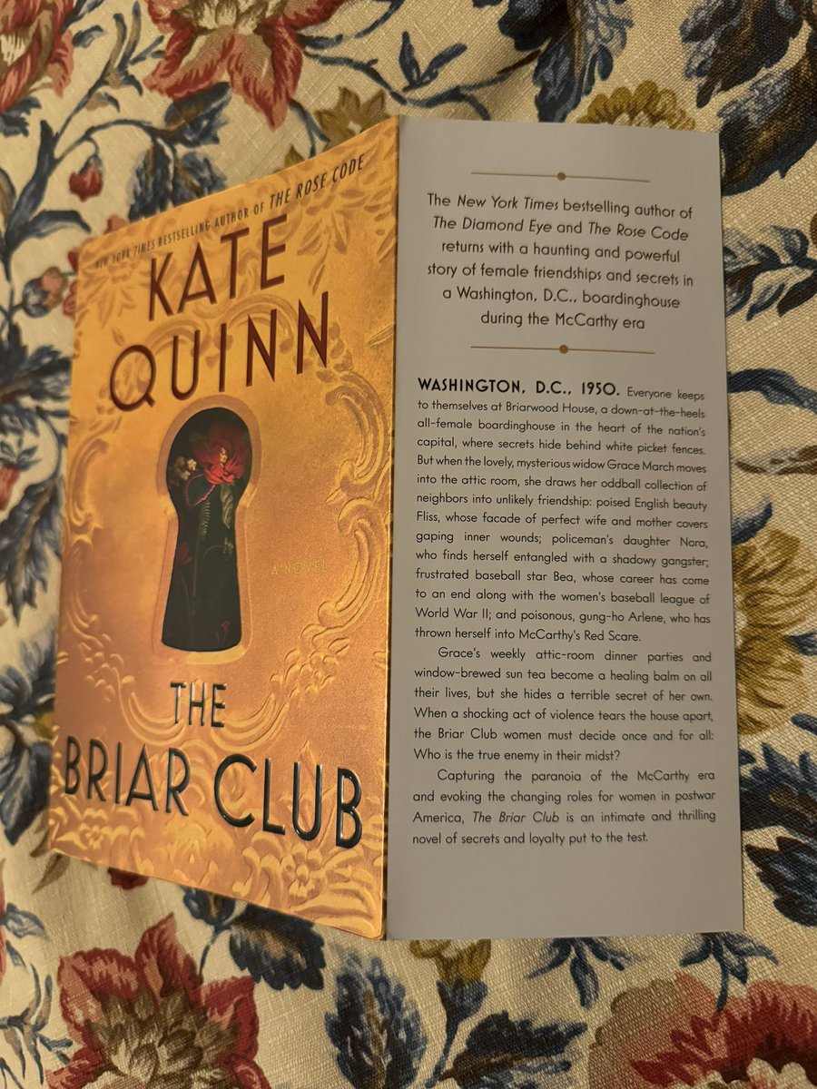 This is the fifth book I’ve read by Kate Quinn and after reading #TheBriarClub it’s another one I can easily say I loved! Quinn brought the Briarwood house and characters to life in my visualization while reading. I really enjoyed escaping into each chapter! ❤️📖