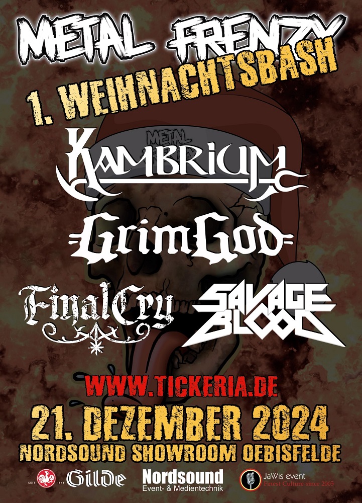 kambrium_band's tweet photo. #KAMBRIUM auf dem Metal Frenzy Weihnachstbash am 21.12.2024 im Nordsound Showroom in Oebisfelde (GER)

#Metal #DeathMetal #EpicMetal #CyberMetal #Concert #Konzert #Oebisfelde #EpicDeathMetal

Tickets: https://t.co/h9N4astnGj https://t.co/QlN8tS00XV