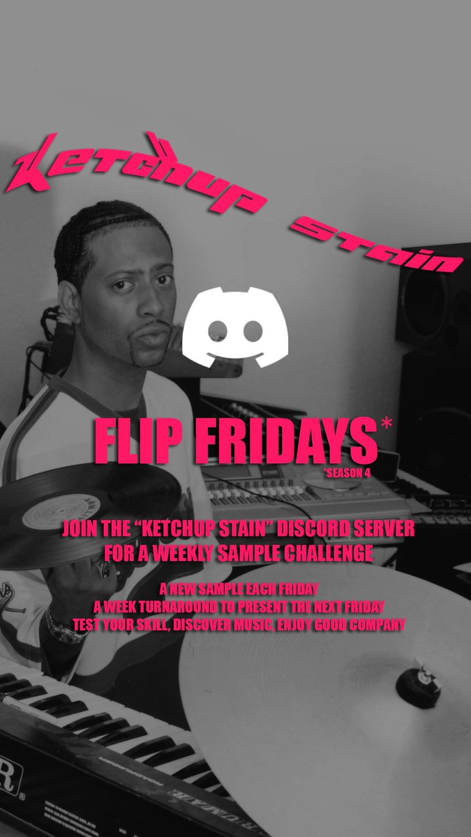 KETCHUP STAIN // FLIP FRIDAYS

come thru and try your hand.

discord.gg/YNvaUWmuwQ
