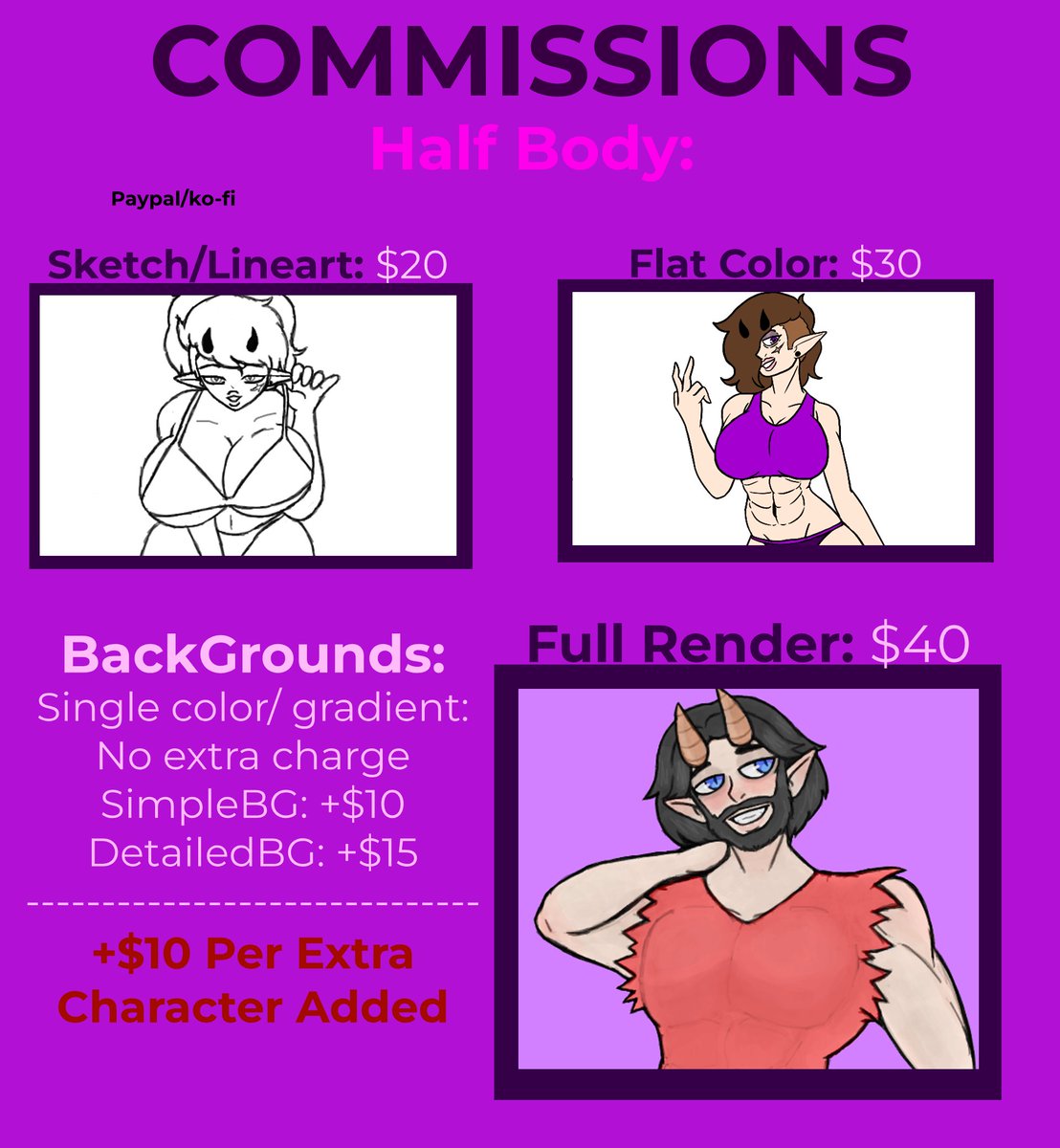 NsfwTwisted's tweet photo. #commissionsopen 
#COMMISSIONS Are open,
 I need the money to afford groceries so anything helps

Dm me on discord for more info

https://t.co/Rd7RqeXXHq

Link to my kofi:
https://t.co/FYGwhdM3r3 https://t.co/BQWXKO0dvu